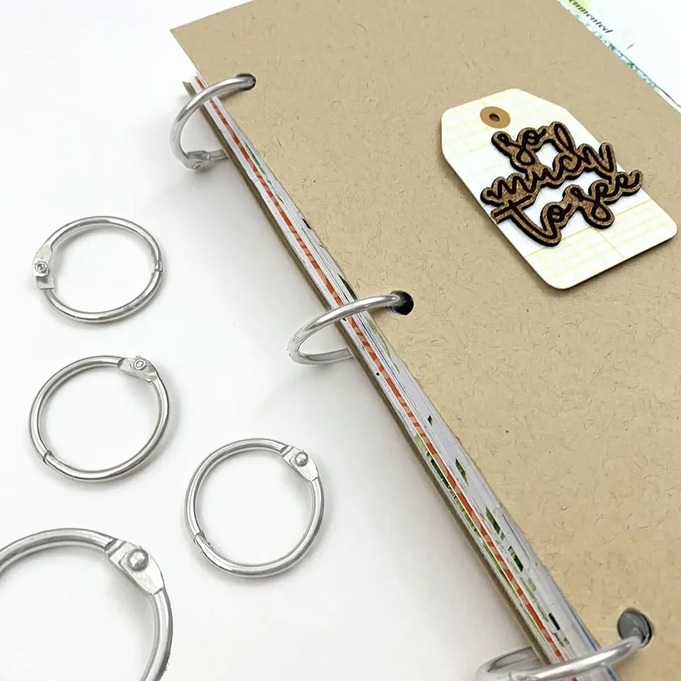 Anelli Metallici Aperto Per Raccoglitori E Album – Confezione Multipla 25-70mm – Argento
