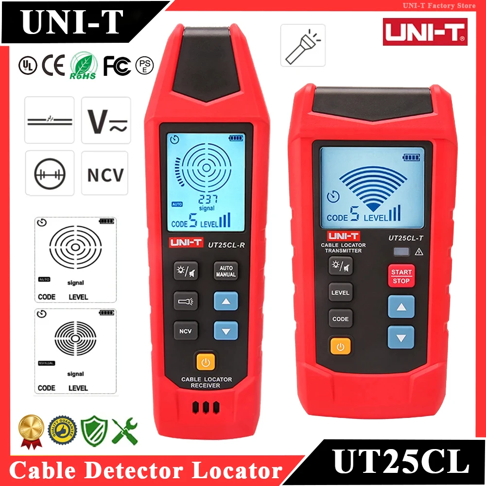 UNITUT25CLCableLocatorWiringIndicatorintheWallUndergroundElectricCableDetectorWire