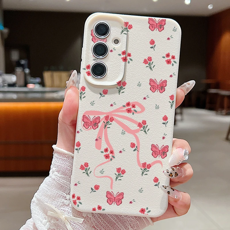 Bowknot Flowers Protective Phone Case