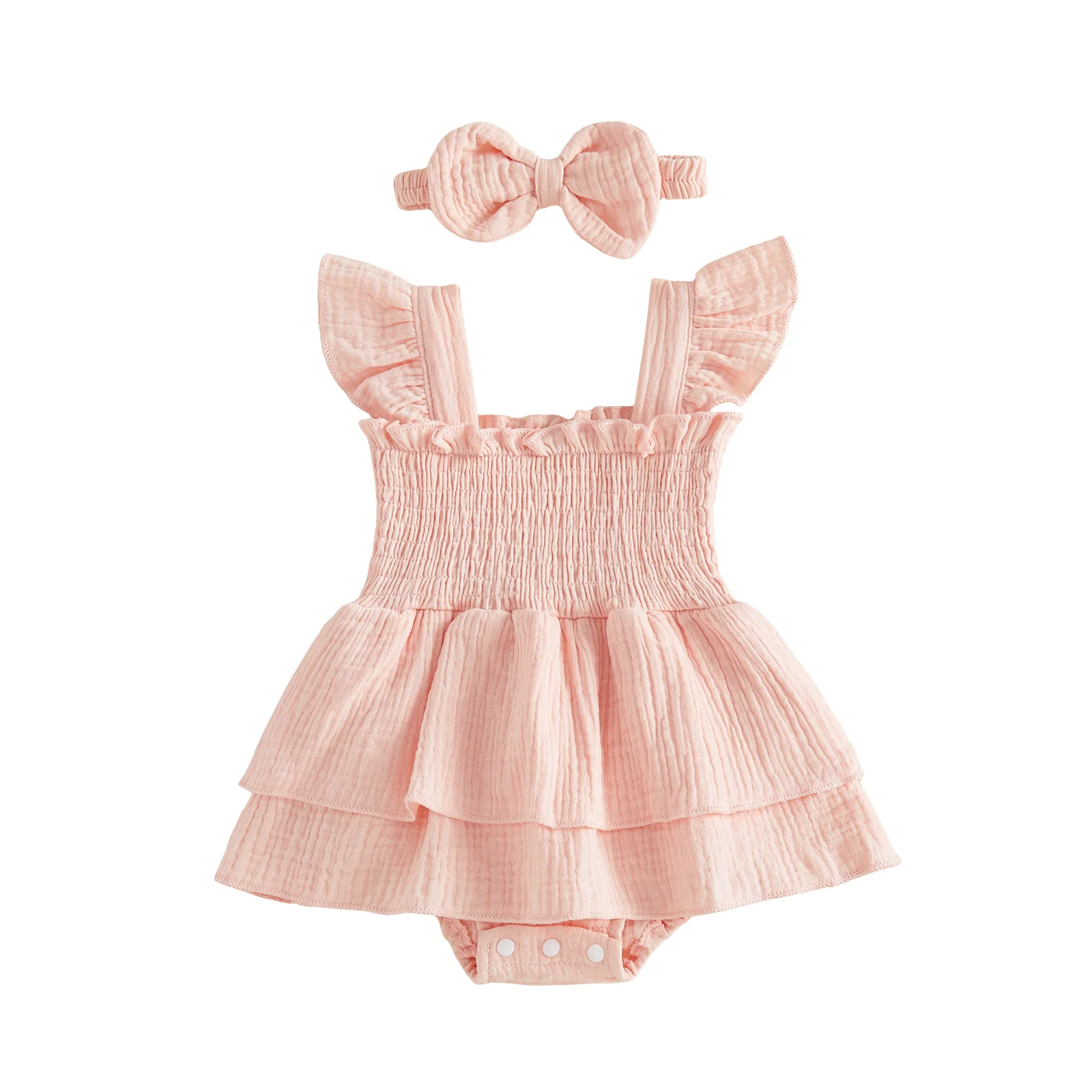 MAGNOLIA BABY - Anna’s Hope’s Rose Spring Smocked Three Piece Set - Multi main image 0