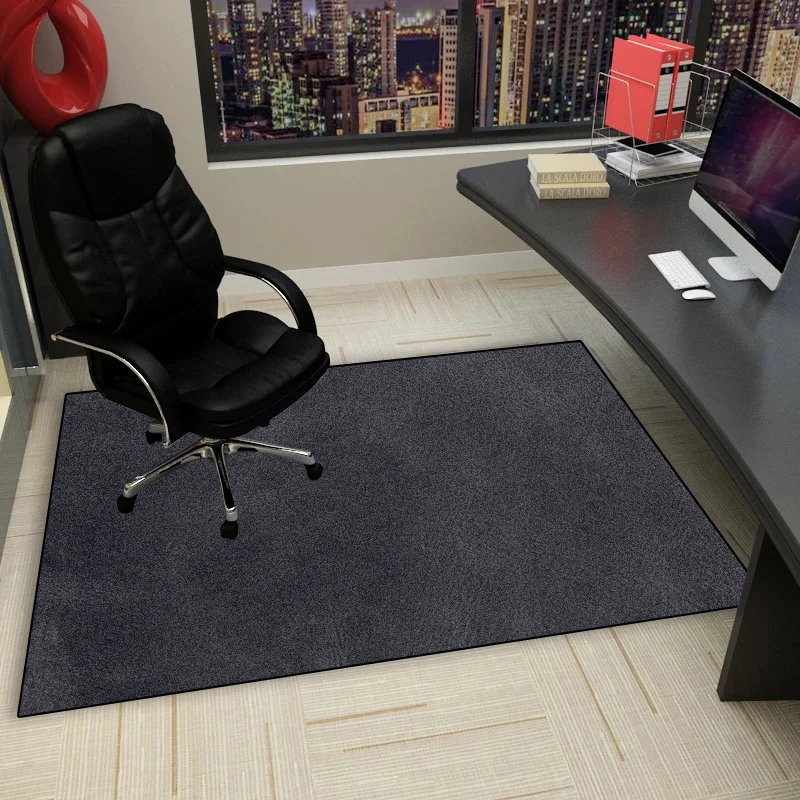 Office Tables Rolling Chair Mat Solid Colour Non-slip Washable Living Room Carpet Decoration Home Lint-free Water Absorb Rugs 3
