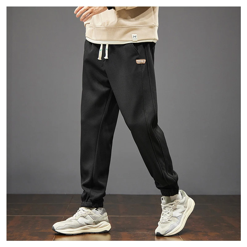 Fashion Sweatpants Men's Spring Autumn Pants Baggy Joggers Streetwear Drawstring Loose Ankle Length Casual Harem Pant M-5XL