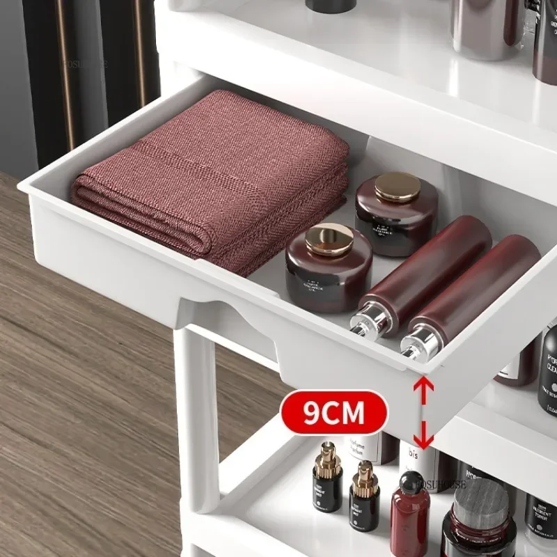Beauty Mobile Rolling Tool Cart Salon Special Trolleys Skin Management Trolley Rack Instrument Trolley Beauty Furniture h