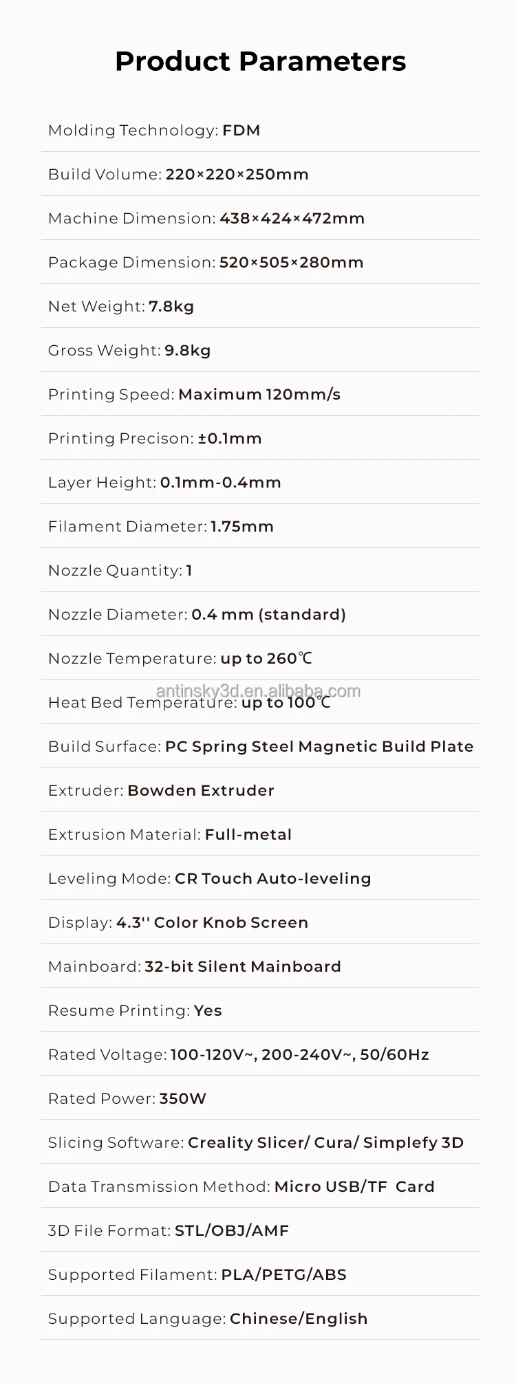 Impresora 3D Creality Ender-3 V2 Neo de Alta Precisión (220x220x250mm) Sffb86a383d1348ff96fa222a2e4cf206g