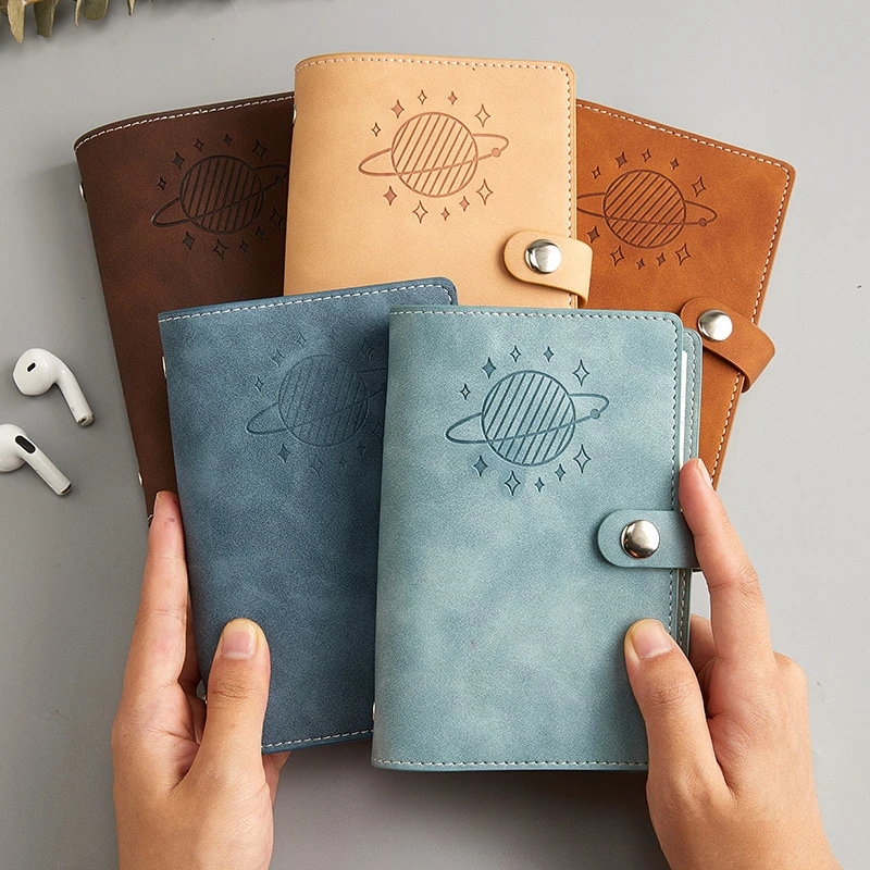 Elegant Soft PU Leather Clip-on Notebook Cover - Kawaii Stationery Journal