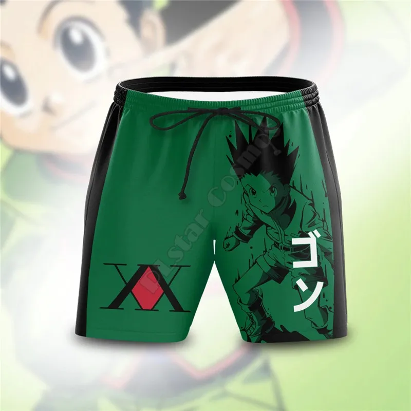 Gon Freecss Beach Shorts 3D Printed Shorts Summer Casual Men's Shorts Loose Quick Drying shorts Cosplay Clothes
