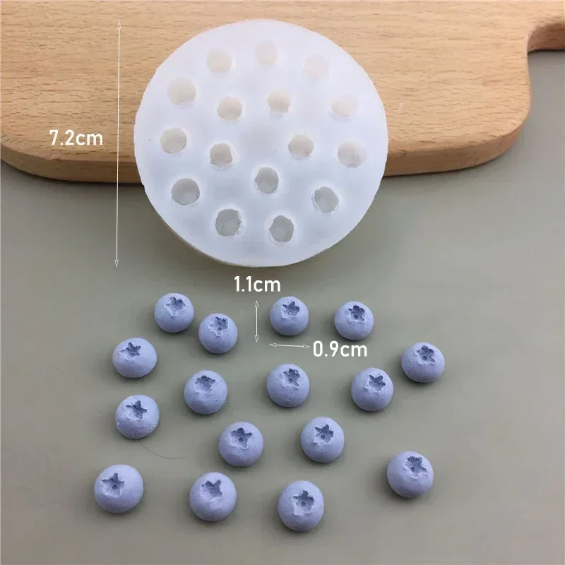 3D Blueberry Raspberry Fruit Silicone Mold for Baking and Cake Decorating