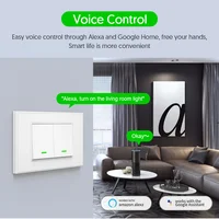 Milfra Smart Wifi Switch Neutral Wire Optional Intelligent Wall Button Light Switches AC100-240V Tuya APP Voice Control by Alexa - Image 2