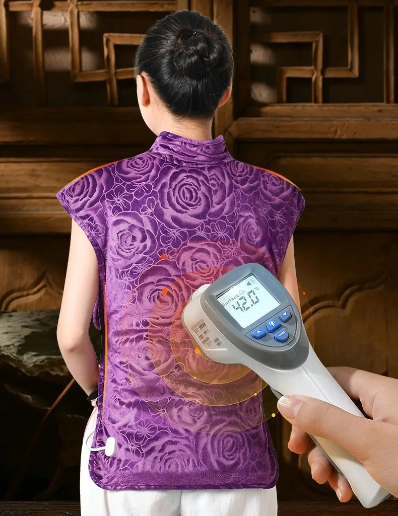 Electric heating moxibustion vest shoulder and neck heat pack household salt pack shoulder care physiotherapy bag whole body