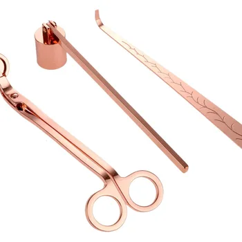 양초 심지 관리 가위 세트, 양초 심지 트리머, 양초 액세서리 세트, 양초 심지 비강 흡입기 3 개