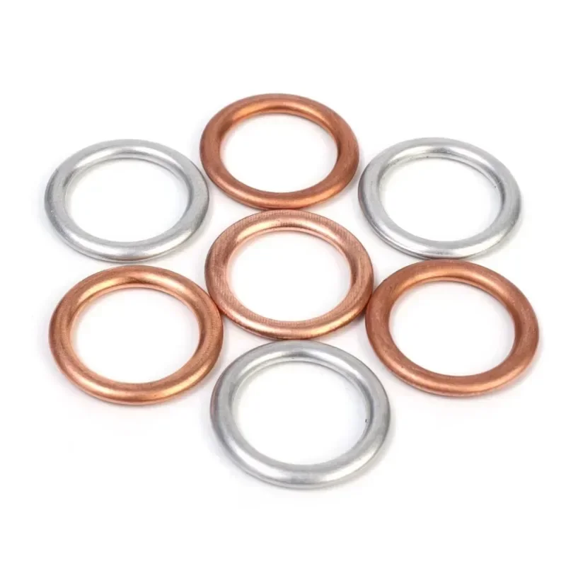 Volkswagen Audi Car Engine Oil Pan Oil Drain Screw Gasket Aluminium / Copper Seals Transmission Drain Plug Washer oil drain plug gasket oil drain plug seal washer sealing washers