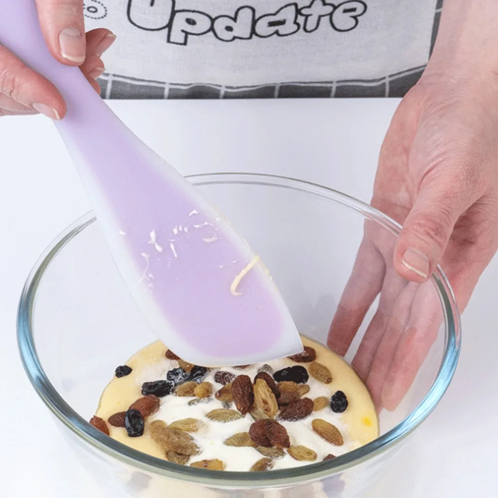 Durable Silicone Spatula All-Inclusive Silicone Scraper Non-deformable Baking Spatula Butter Scraper For Kitchen