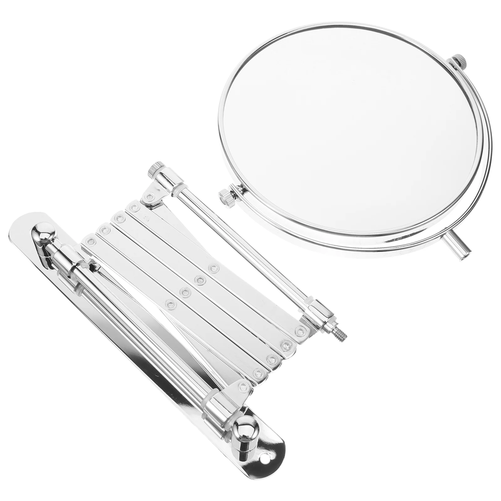 

Inch 3X Magnifying Round Wall Mirror Two-Sided Retractable Bathroom Mirror Degree Swivel Makeup Mirror