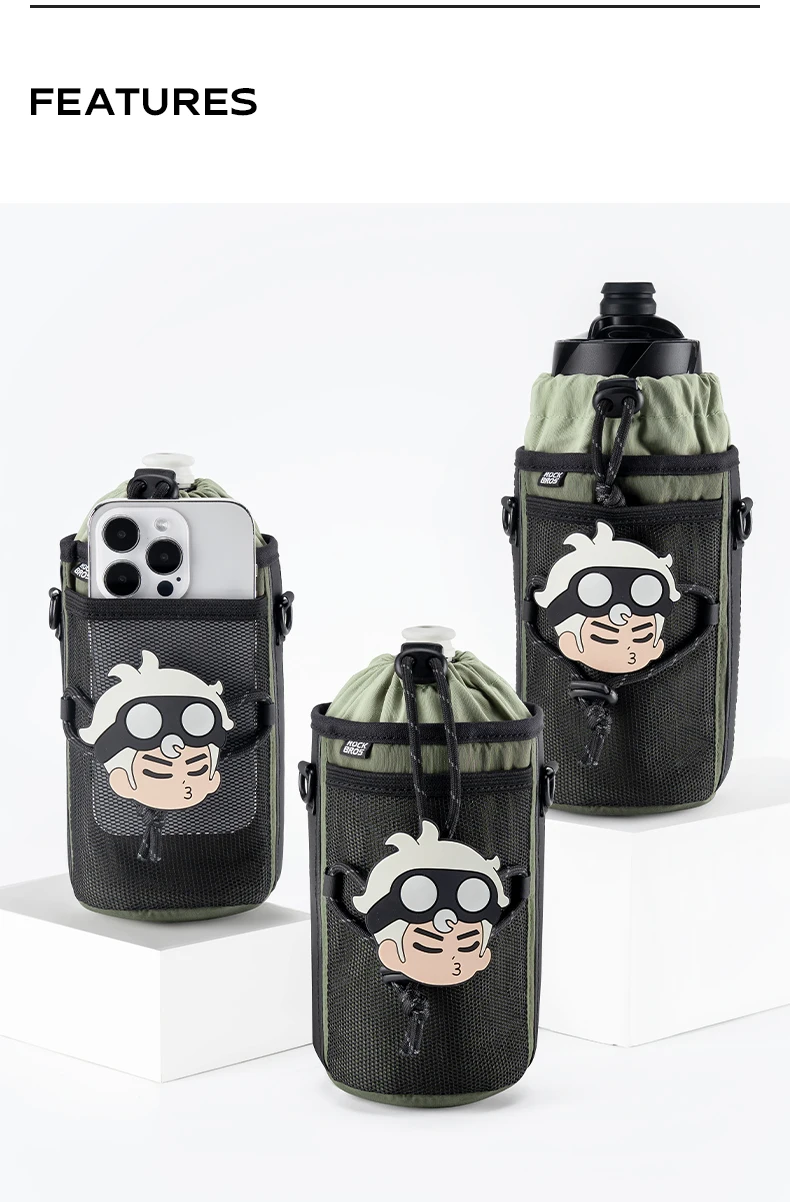 front bike bag with bottle