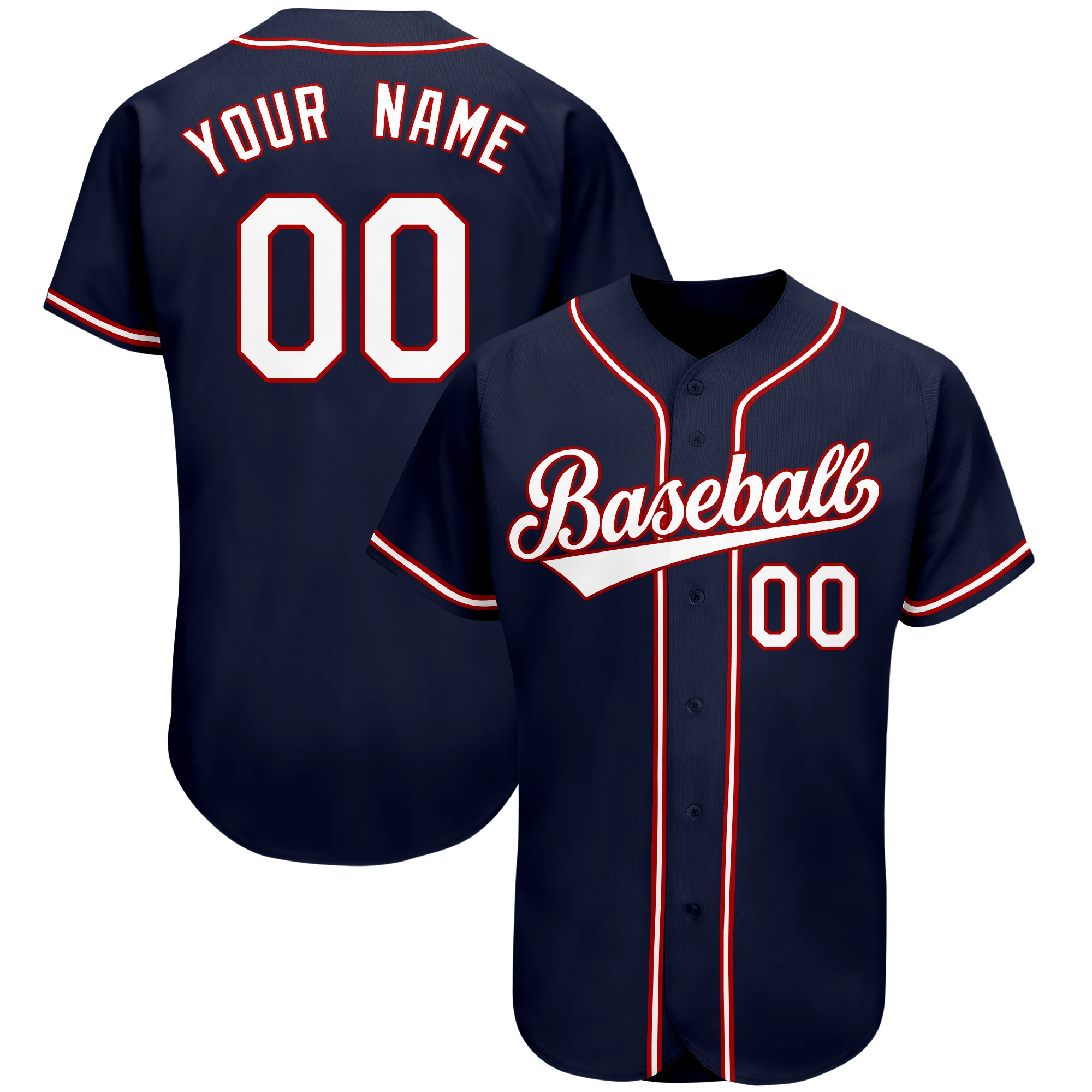  Custom Men Women Youth Baseball Jersey Hip Hop