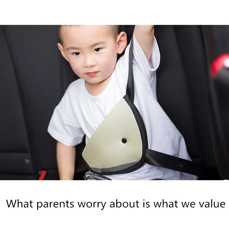 Car child seat belt anchors Car seat belt triangle adjusters Prevent strangulation guards car accessories seat belt covers seat belt clip seat belt adjuster seat belt protection seat belt positioner seat belt protector seat belt stopper car seat belt accessory safety belt shoulder guard