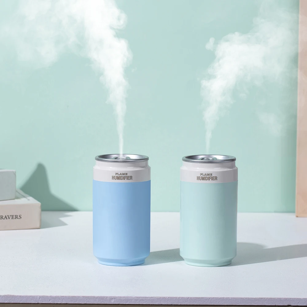 USB Air Humidifier 260ml Cup Size Cool Mist Maker For Car Bedroom Home Air Purifier H2O Humidifiers with RGB Color Candle Lights 5