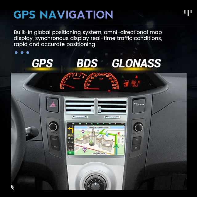 8G+128G Android 12 Car Radio Multimedia Player for Toyota Yaris 2005-2012  with Button Auto Stereo GPS Navigation 2 DIN Carplay