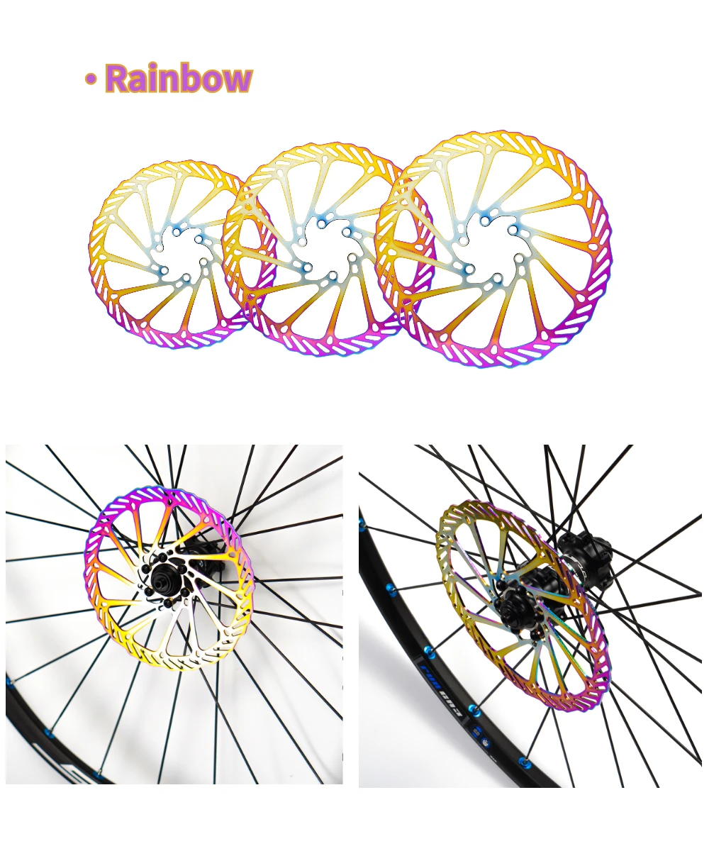 CHOOEE Bicycle Brake Rotors,Steel 160mm/180mm/203mm MTB Road Bike Disc Brake Rotor,For SHIMANO SRAM Centerline