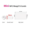 10Pcs NFC Ntag215 Mini/Coin/Big White Card Tag 13.56MHz NFC215 RFID Game Tag Widely Used For NFC Enabled Devices Tagmo 30*20MM 2