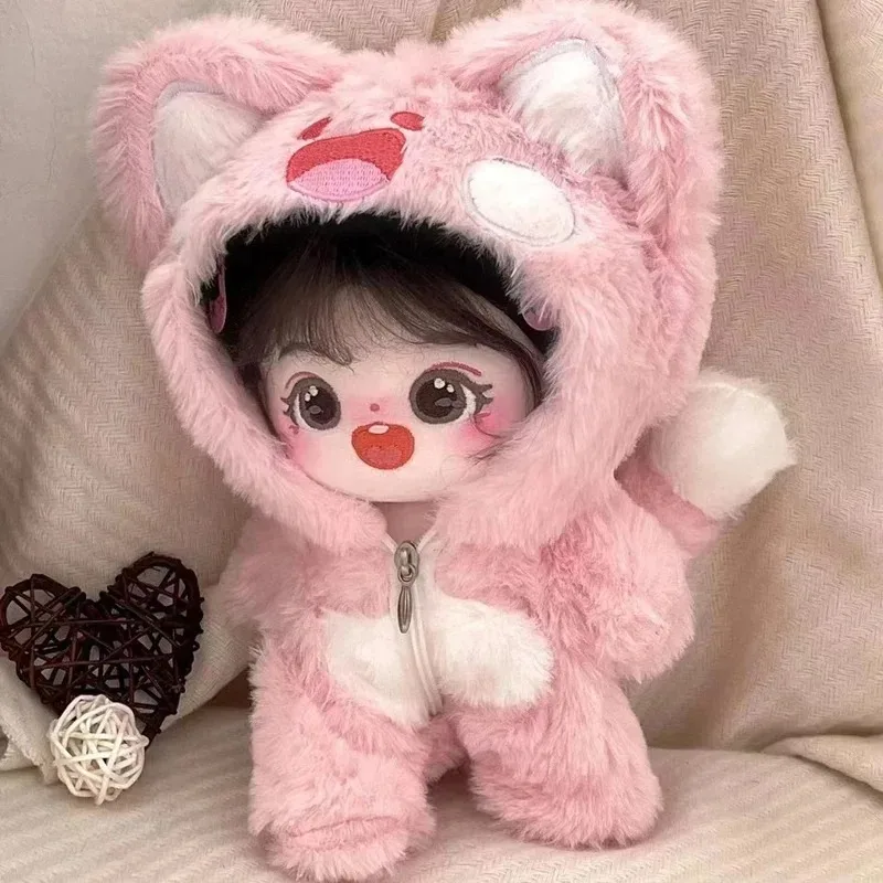 20cm Kawaii Plush Cotton Doll Can Change Clothes Diy Dress Up Soft Stuffed Plush Toys Collection Kids Birthday Gifts