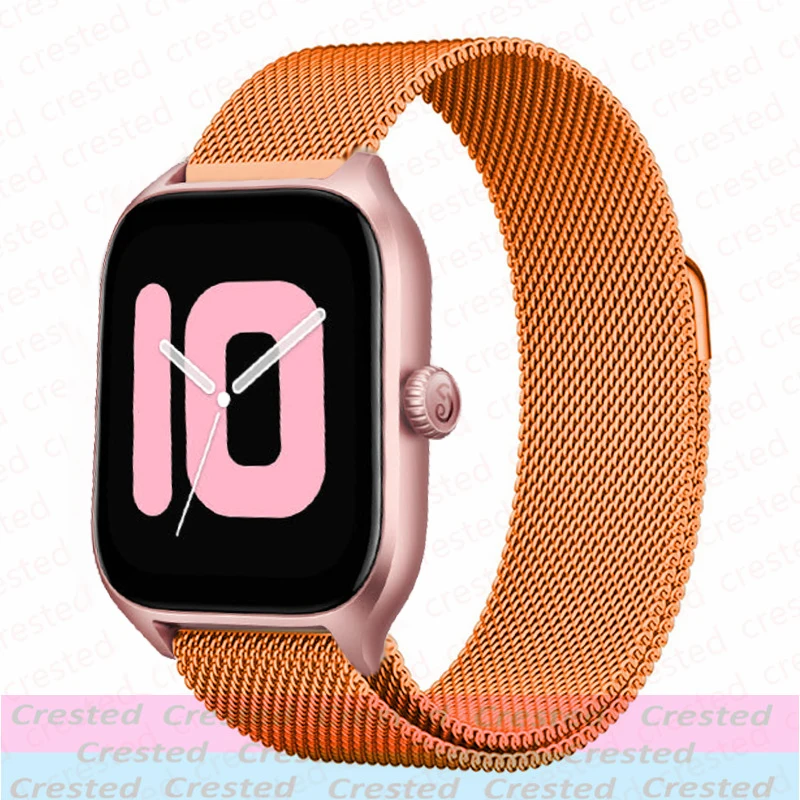 Sleek Milanese Metal Band, 20mm/22mm Adjustable Bracelet Strap