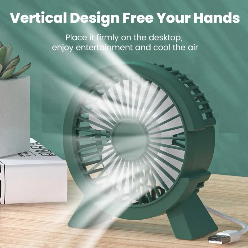 Compact Energy-Saving Silent Desktop Fan - Portable and Efficient