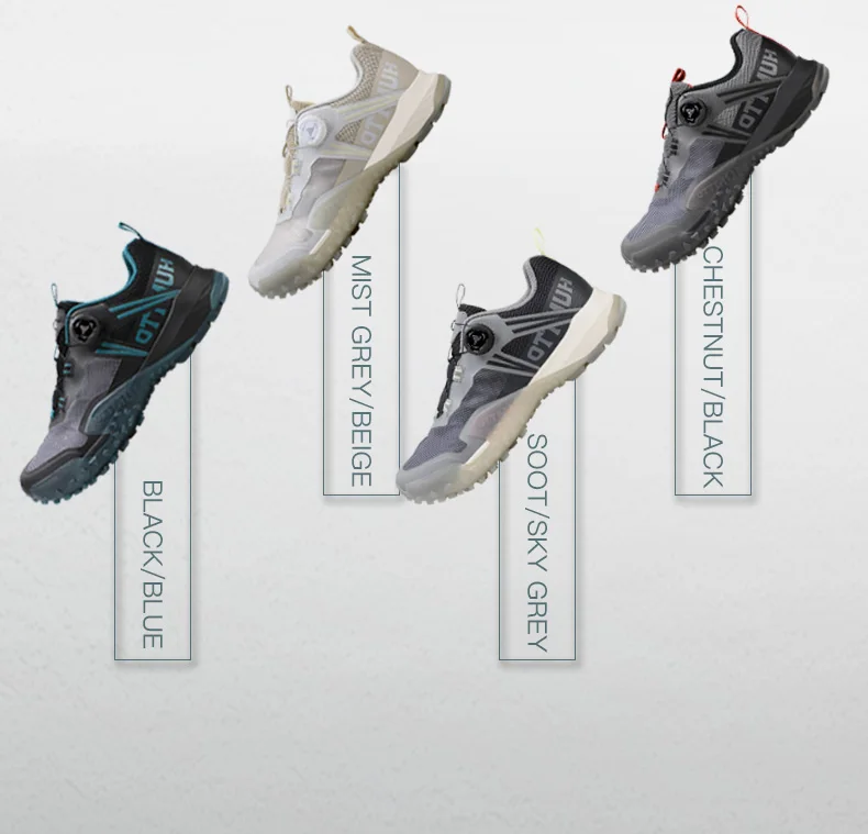 Description Picture 6 of itemhumtto Outdoor men's hiking shoes Spring Autumn shock absorption sports sneakers black off-road trekking shoes casual ankle boot