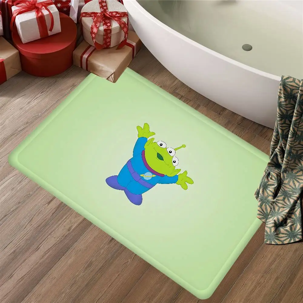Tapis de Bain Alien Toy Story Vert - Déco Salle de Bain Fun