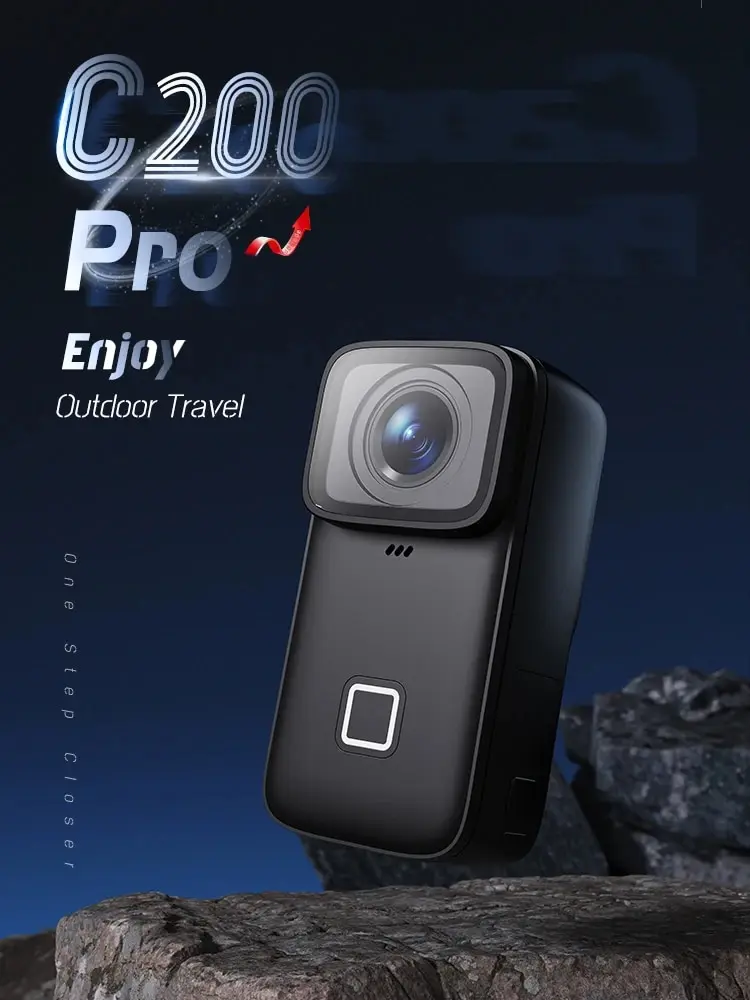 Caméra d‘action double écran 4K Ultra HD - 30fps, 16MP, Wi-Fi, étanche