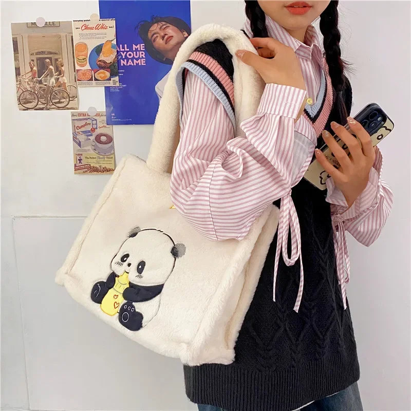 

Women new large capacity shoulder bag female Japanese cute cartoon plush girl Tote bag