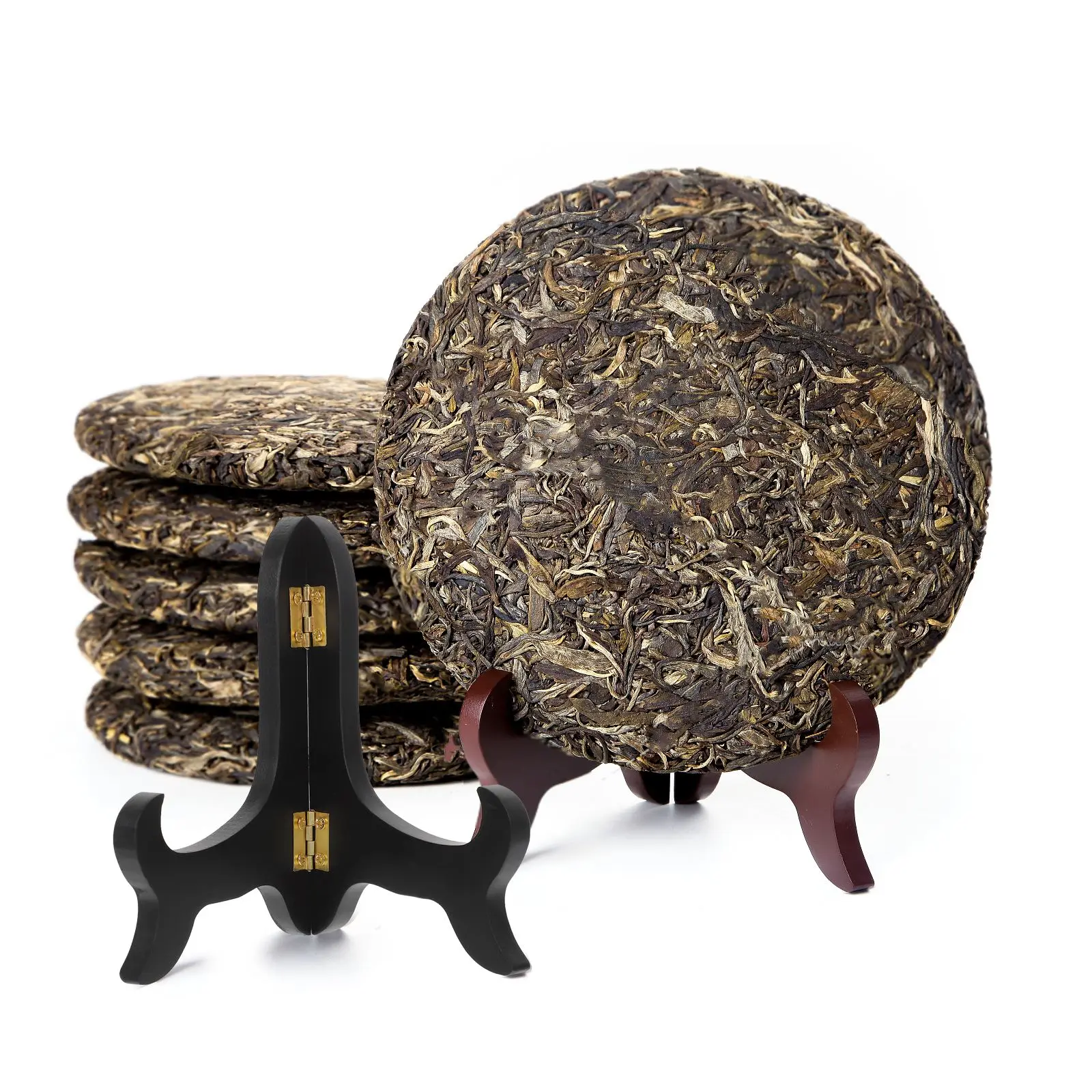Plate Stand Ornament Stand Tea Cake White Tea Puer Display Frame Display Tabletop Showcase Rack