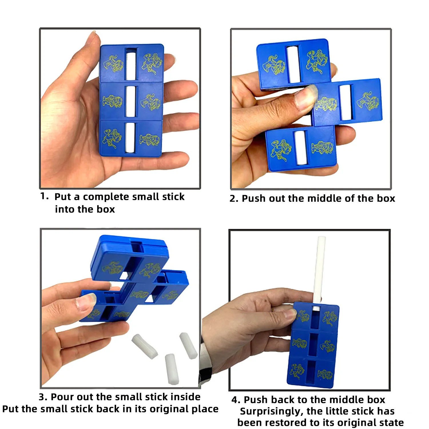 부러진 물체 복원 다용도 마술 소품, 퍼즐 상호 작용, 클로즈업 마술, 장난을 위한 간단하고 참신한 소품