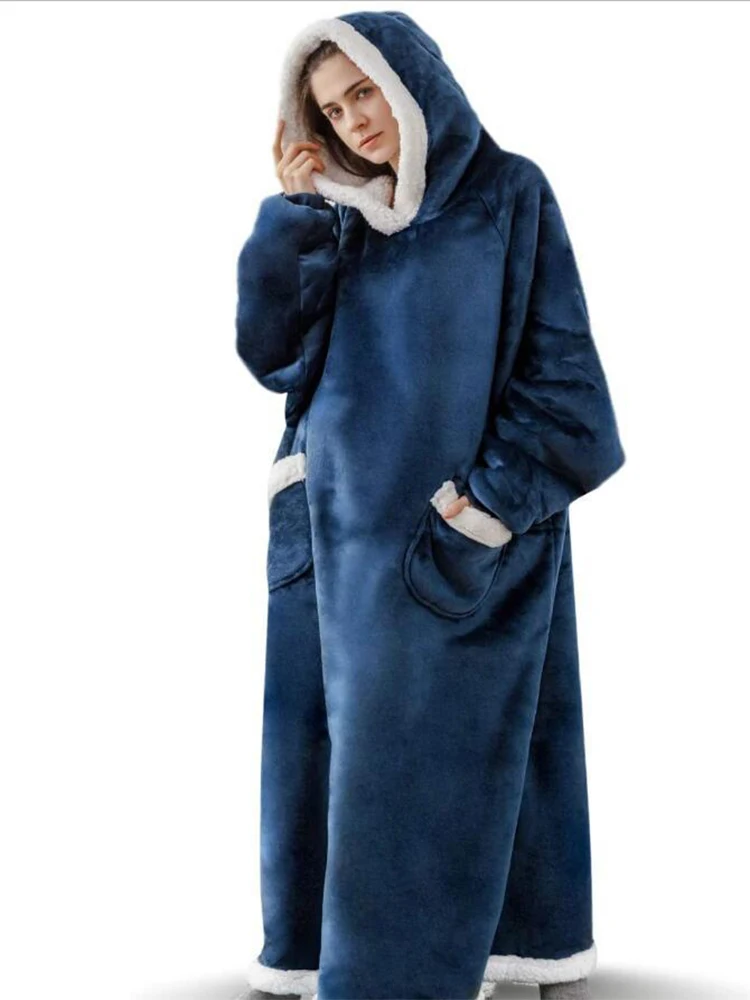 Womens Hoodies Oversize Hoodie Lang Wearable Blanket Hoodie Extra
