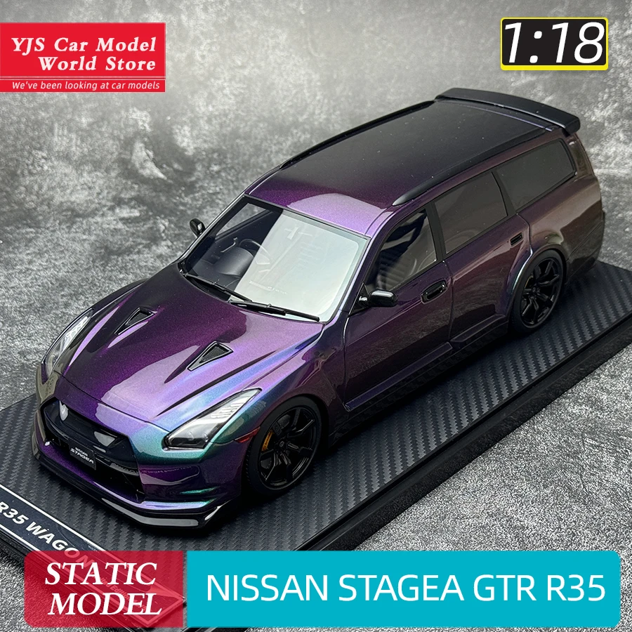 IVY 1/18 NISSAN STAGEA GTR R35 Travel Edition Car model Static