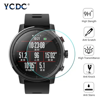 3/5 pezzi di pellicola protettiva per schermo in vetro temperato per orologi rotondi di tutte le dimensioni, diametro 34 35 36 38 39 40 42 45 46 MM, protezione per smartwatch