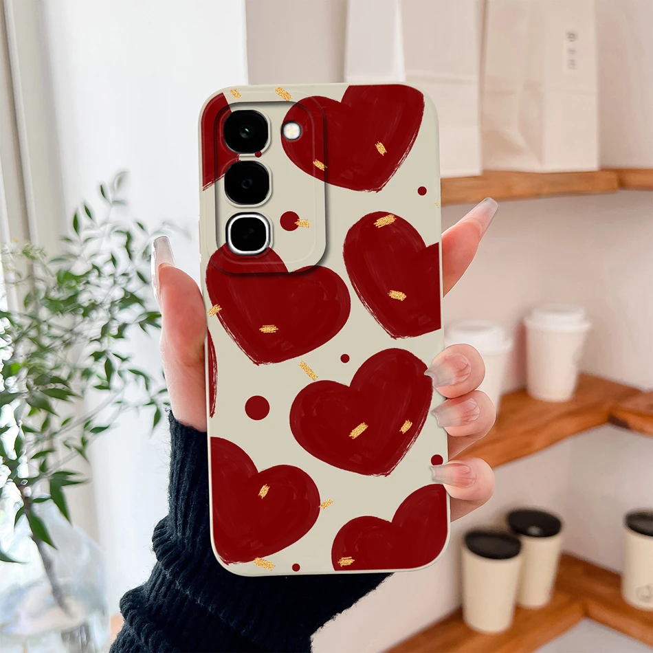 Sweet Flower Bunny Soft Liquid Silicone Lens Protection Phone Cover