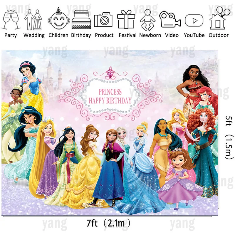 open lace back dress Princess Icon Banner  Its Party Time