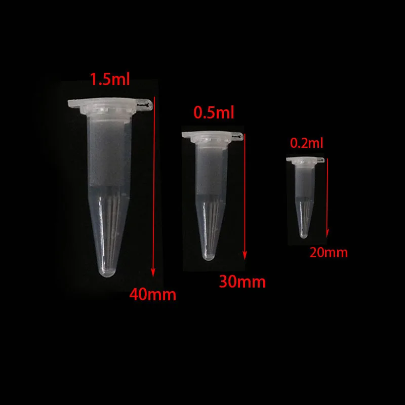 Transparent Mini Plastic Test Tube Centrifuge 50 Pieces 1.5ML Management Unit For Laboratory Sample Containers School plastic test tubes,centrifuge tube