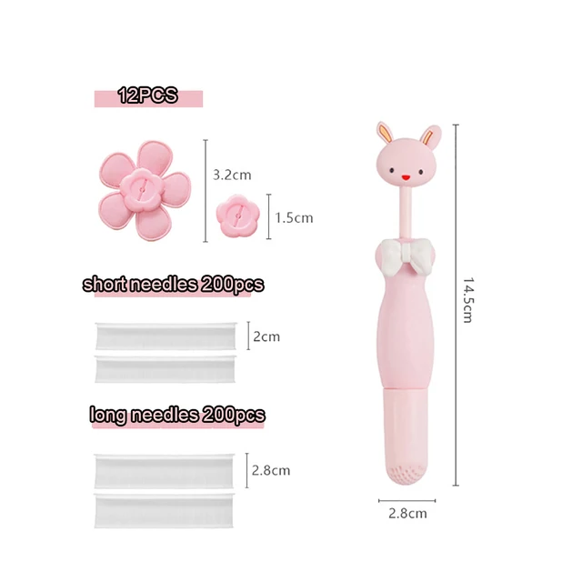 Clip set-pink