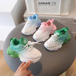 Toddler Baby Gradient Color Children's Sports Shoes Soft Running Mesh Breathable Boys Girls Shoes Fashion Sneakers