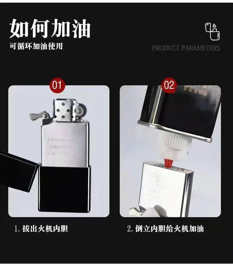 2025 Lighter New  Lighter Windproof Cigarette Accessories Men's Gift Can Be DIY Men's Gadget