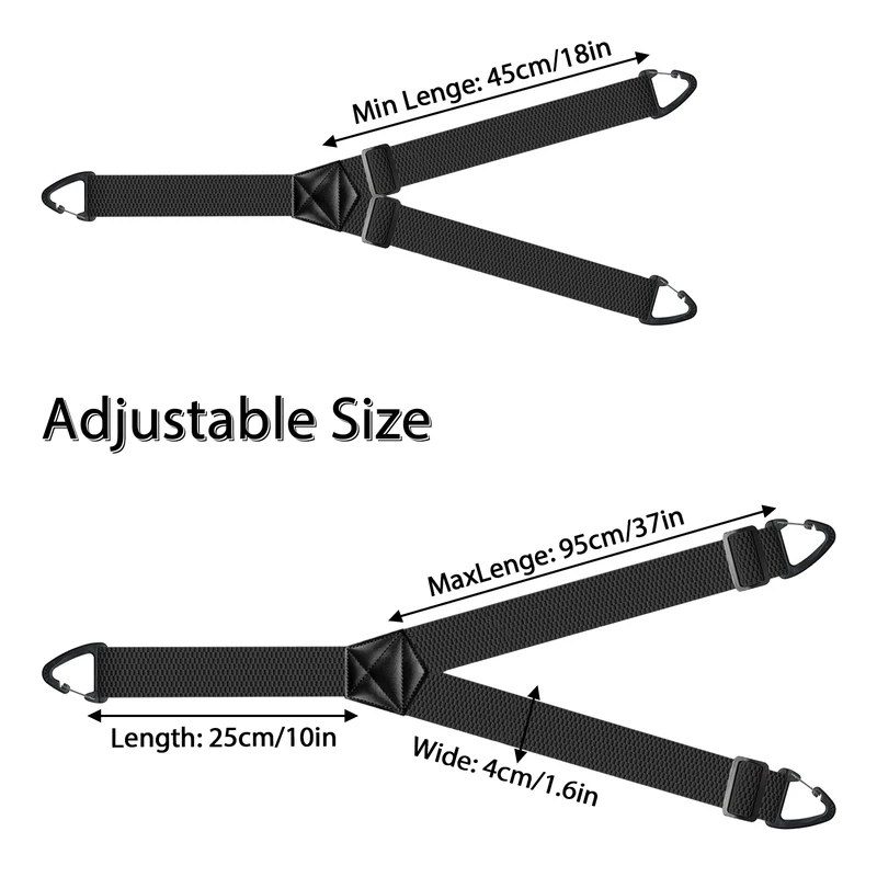 Hidden Suspenders Heavy Duty Work Under Y Back Suspender Clothes 1.5 Inches...