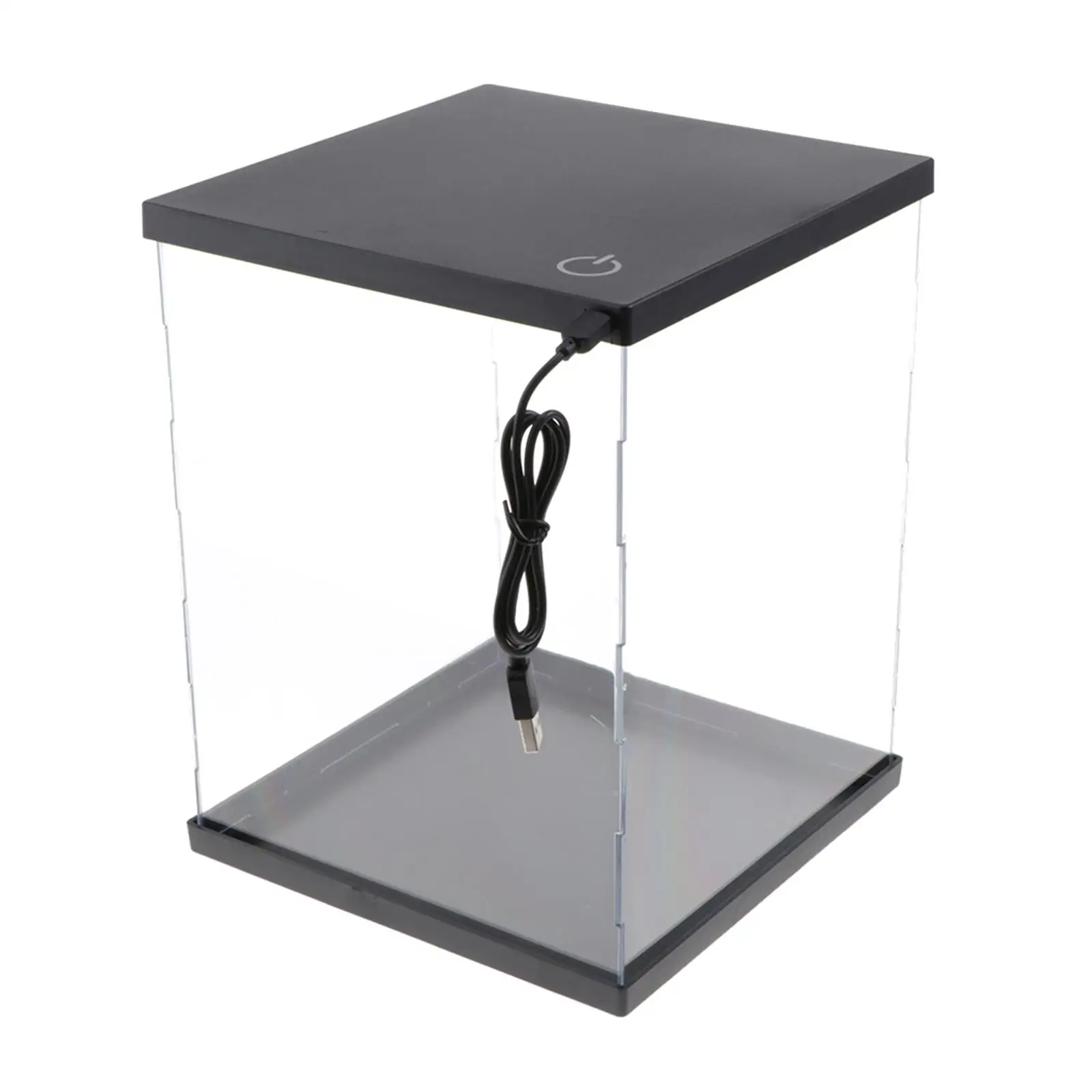 21x21x20cmTransparent Clear Acrylic Toys Display Dustproof Showcase Case Box