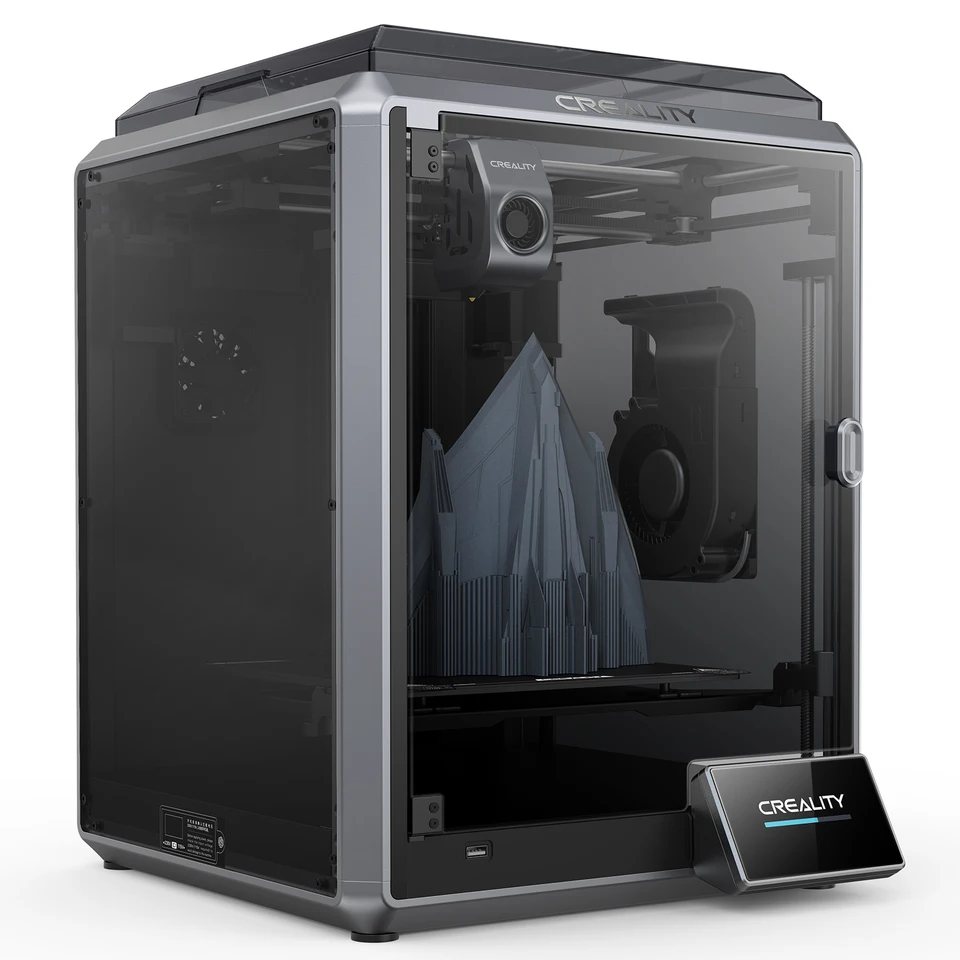 Creality-カラータッチスクリーン付きの高速3Dプリンター,ダブルギア