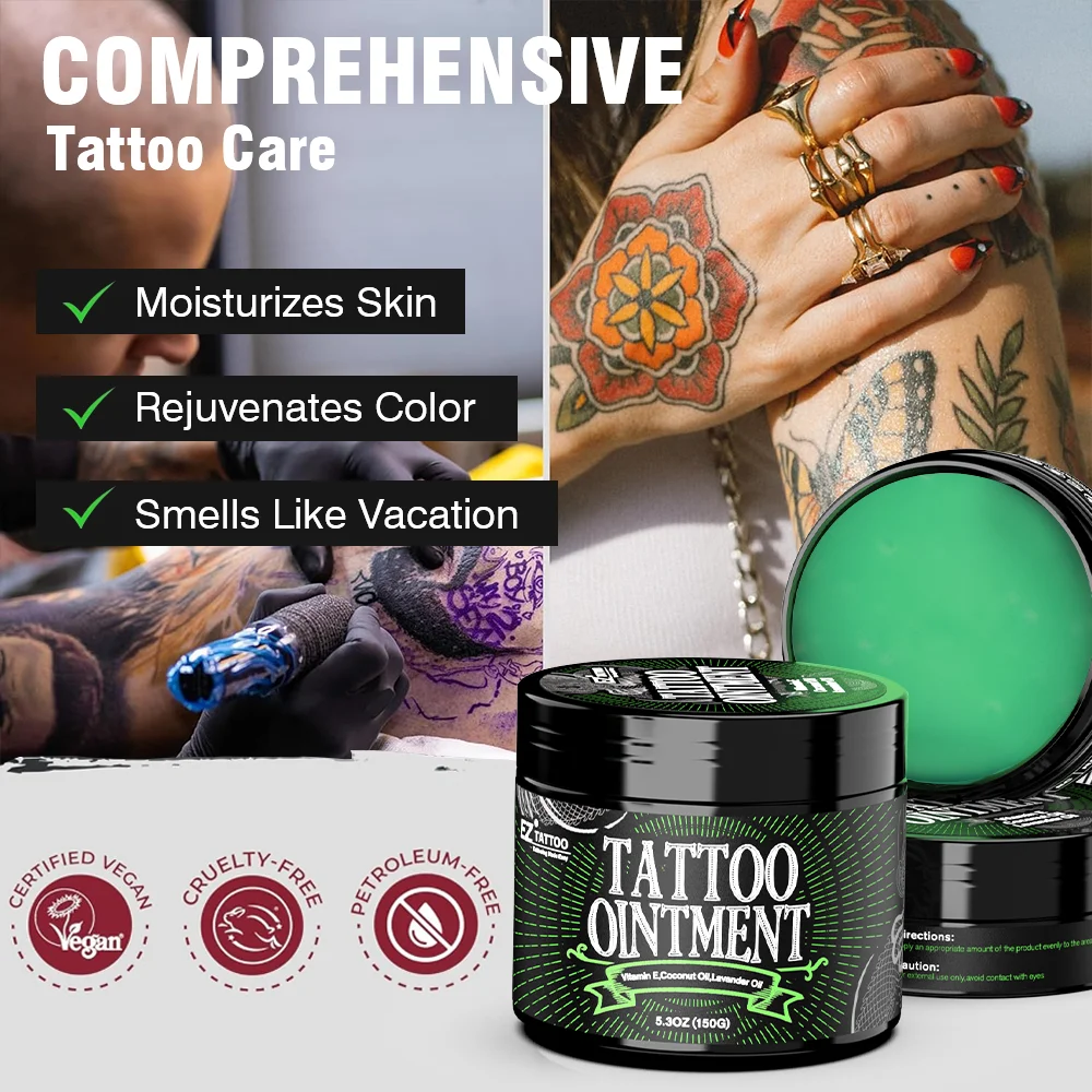 EZ Tattoo Ointment Moisturizin SOOTHING Tattoo Balm \u0026 Aftercare Cream Tattoo  Ink Color Enhancement Old New Tattoo Moisturizer - AliExpress, image size:1000x1000