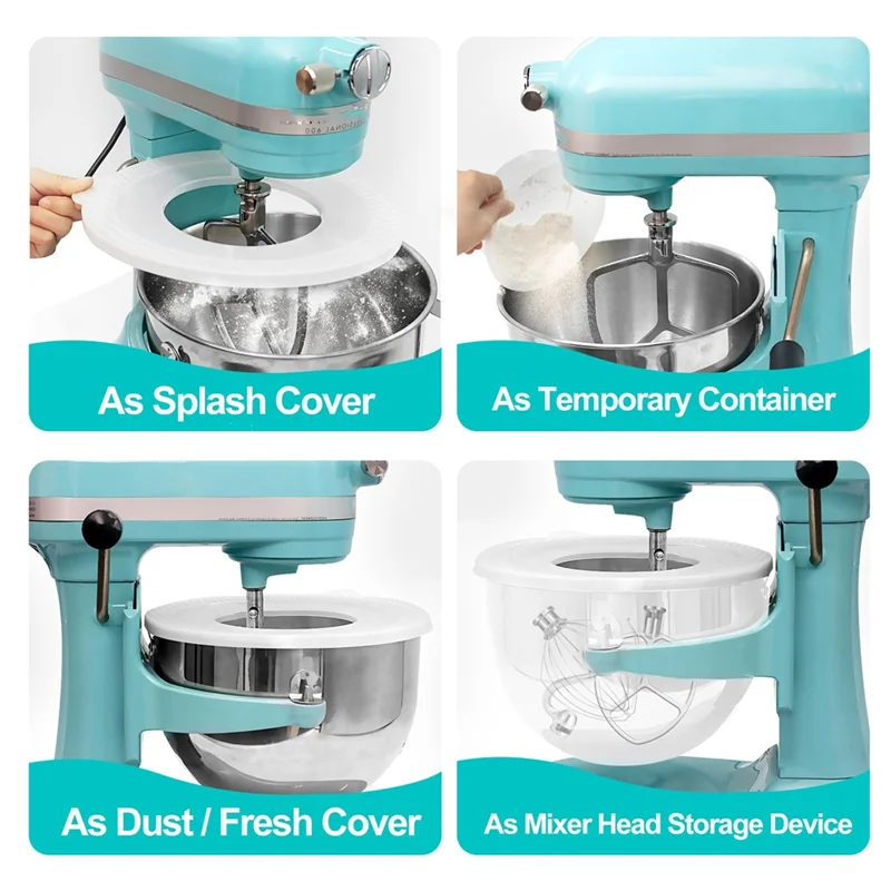 A98G-6QT Stainless Steel Mixer Bowl With Bowl Lid Covers & Beater Paddle Attachment Replacement For Kitchenaid Stand Mixer