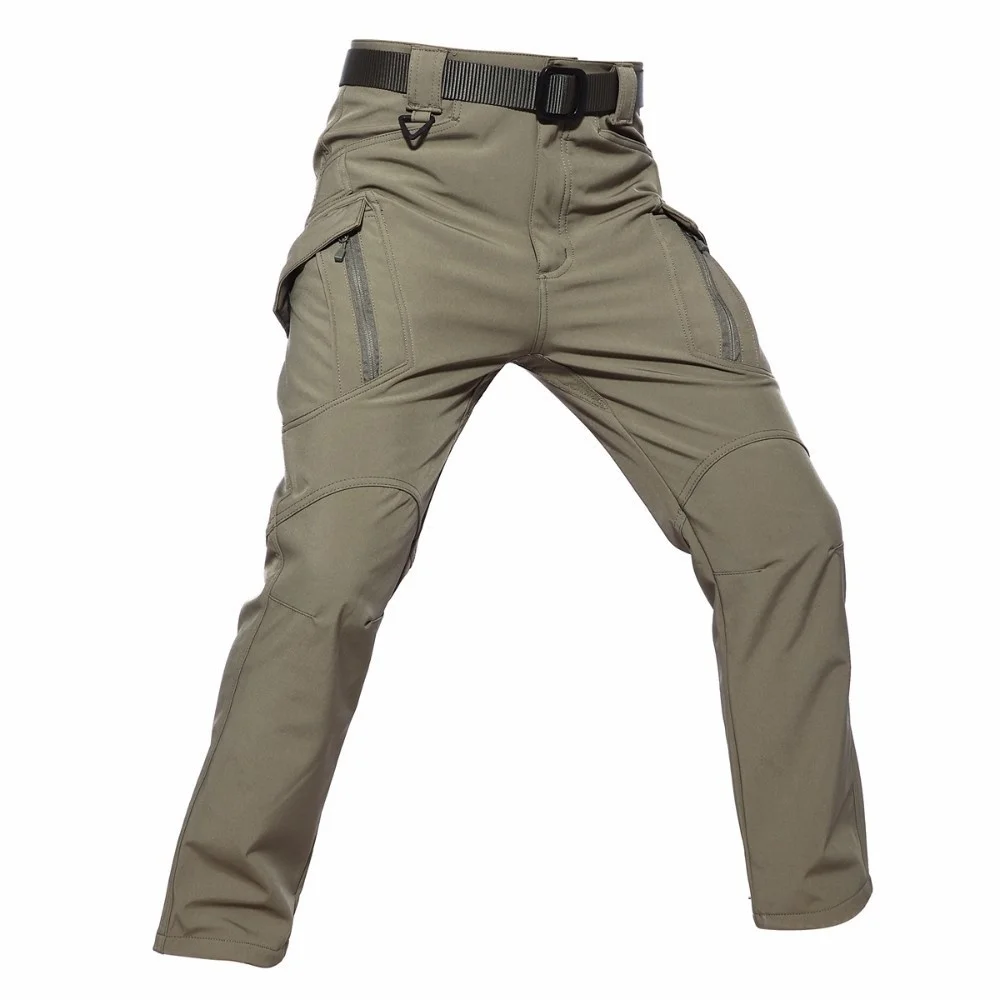 

5XL Tactical Combat Men Soft Shell Hiking Pants Outdoor Shark Skin Waterproof Windproof Wearproof Male Overalls Cargo Trousers
