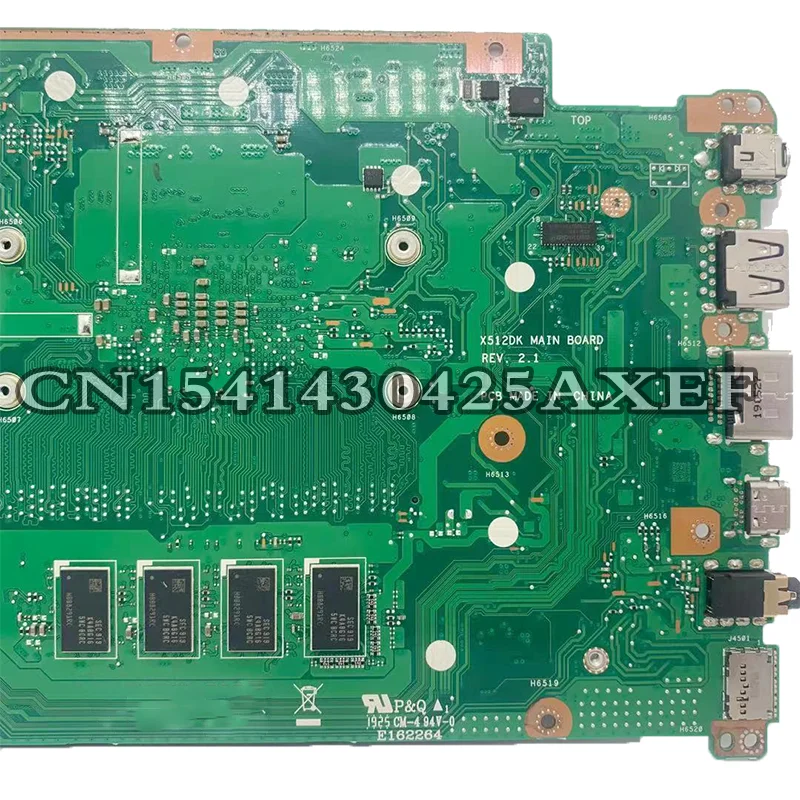 Mainboard para Asus Vivobook X512da Dinzi X512da X512dk X512d F512d F512da V5000 V5000f Laptop Motherboard 100% Teste R33200u 4g Placa-mãe para notebook - Imagem 6