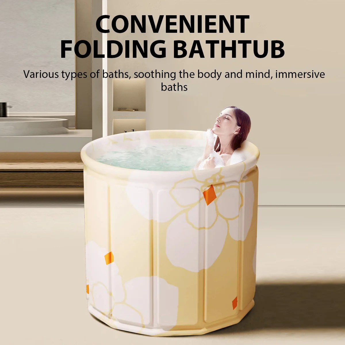 Portable Foldable Bath Tub for Adults and Children